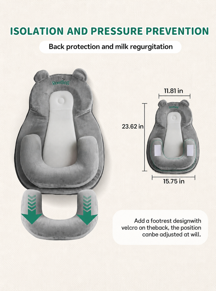 Baby Feeding Pillow-Gray