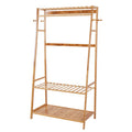 Bamboo Garment Rack for Heavy-Duty Clothing Storage