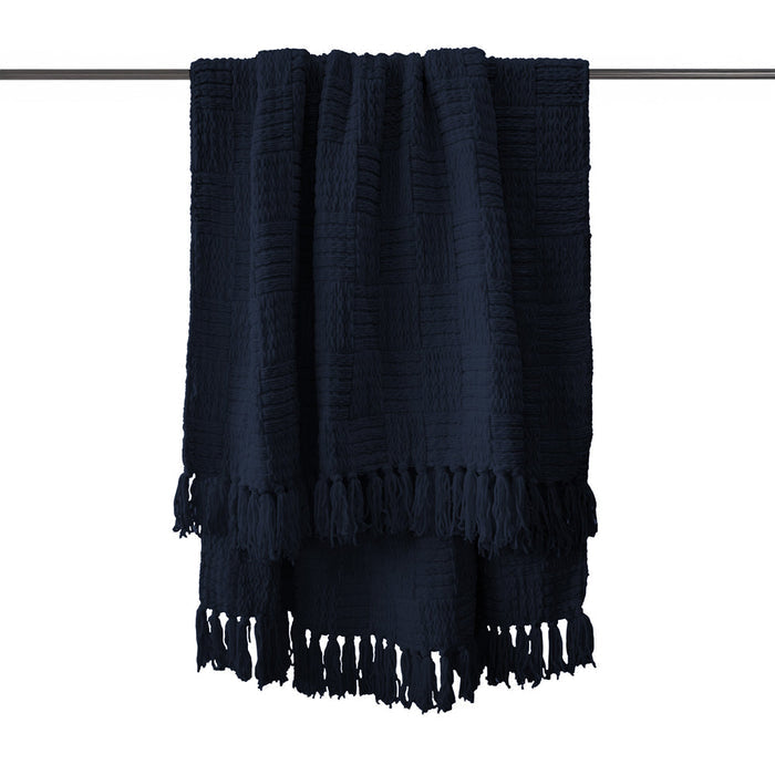 Bambury Asha Throw - Navy