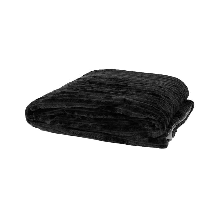 Bambury Channel Throw - Charcoal
