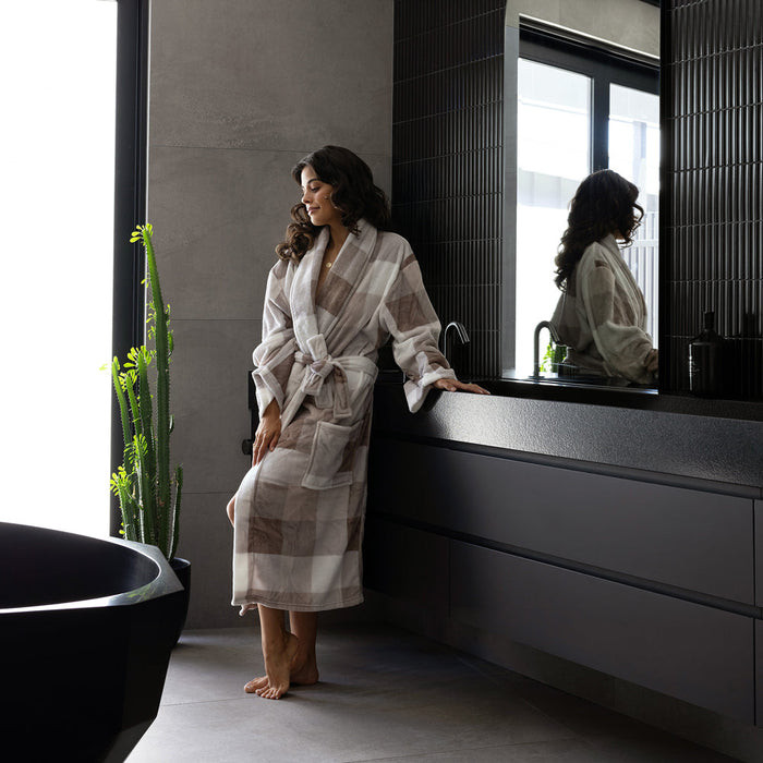 Bambury Charlie Ultraplush Robe - Nougat