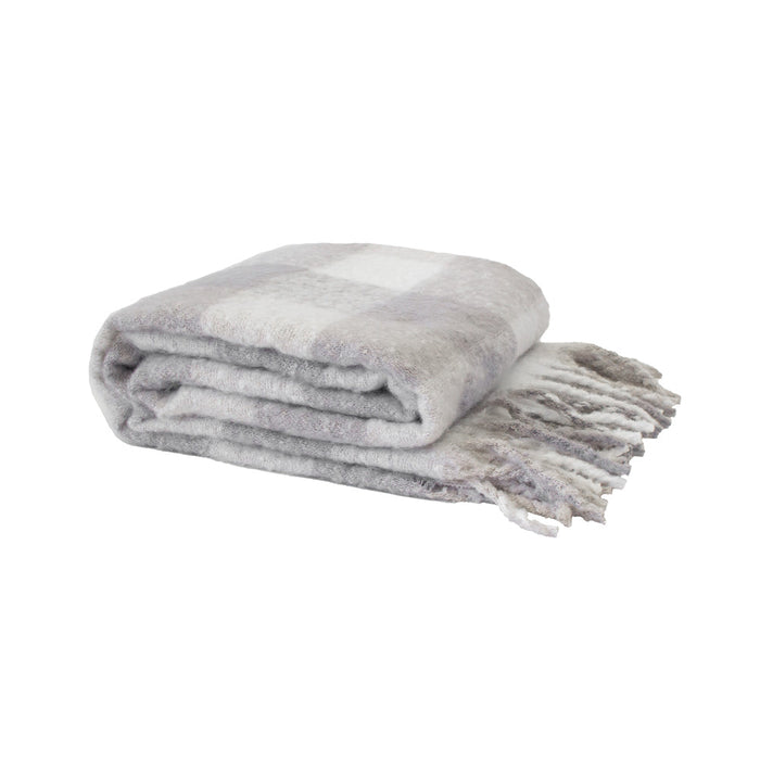 Bambury Cosmo Throw - Stone