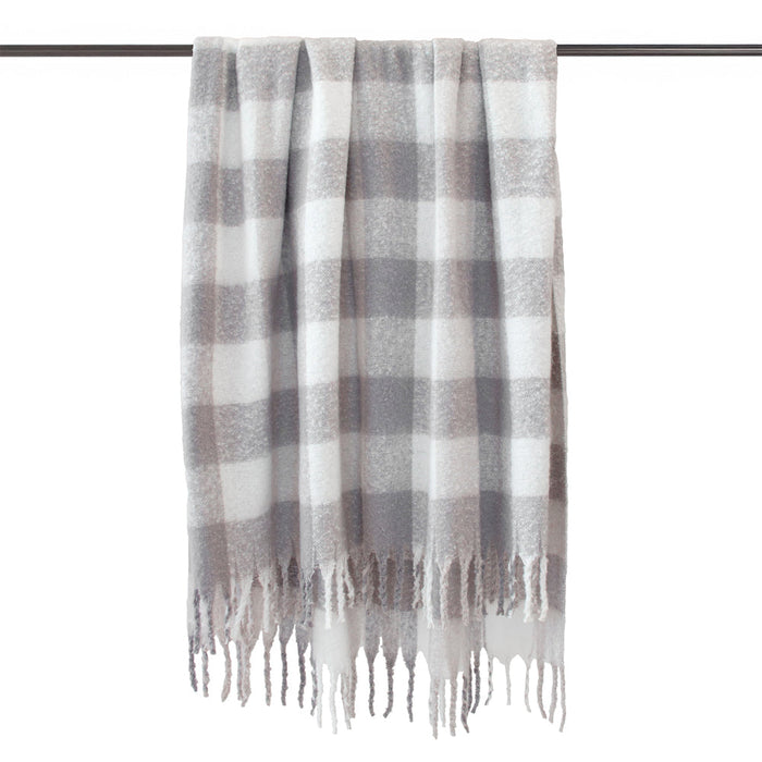 Bambury Cosmo Throw - Stone