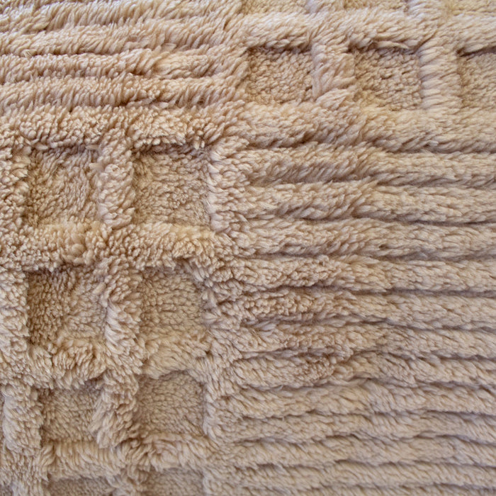 Bambury Lattice Sherpa Blanket - Latte