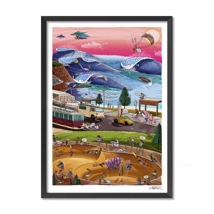 Fine Art Print / A1 (594 x 841mm) Most Popular Size / Black