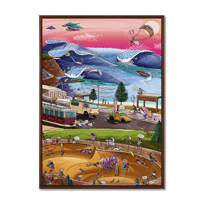 Canvas Print / A1 (594 x 841mm) Most Popular Size / Walnut