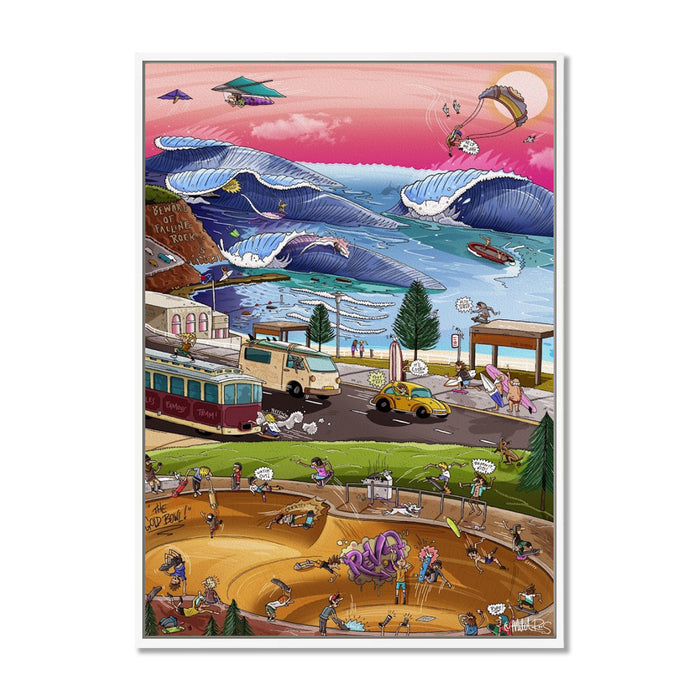 Canvas Print / A1 (594 x 841mm) Most Popular Size / White