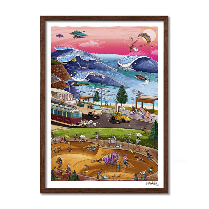 Fine Art Print / A1 (594 x 841mm) Most Popular Size / Walnut
