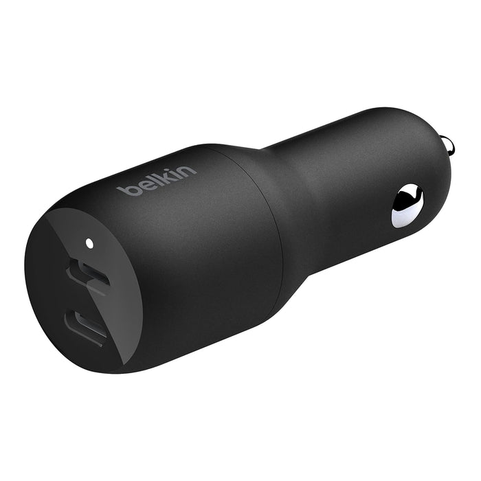 Belkin BoostCharge 36W Dual USB C Car Charger 2 Port 18W PD Fast Charge for iPhone Samsung Google Pixel iPad