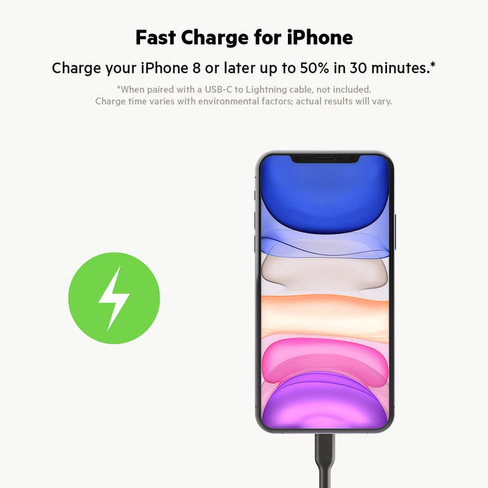 Belkin BoostCharge 36W Dual USB C Car Charger 2 Port 18W PD Fast Charge for iPhone Samsung Google Pixel iPad