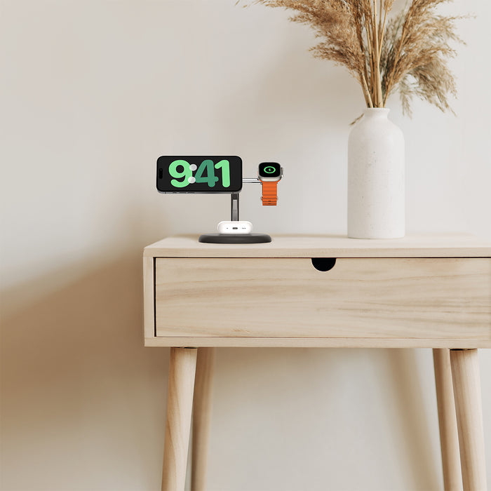 Belkin BoostCharge Pro 3-in-1 Magnetic Wireless Charging Stand with Qi2 15W
