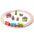 Bigjigs Rail My First Train Set Beginner Wooden Railway Starter Set