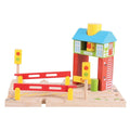 Bigjigs Rail Signal Box Wooden Train Track Accessory for Railway Layouts