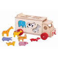 Bigjigs Toys Animal Shape Lorry Wooden Shape Sorting Truck for Kids