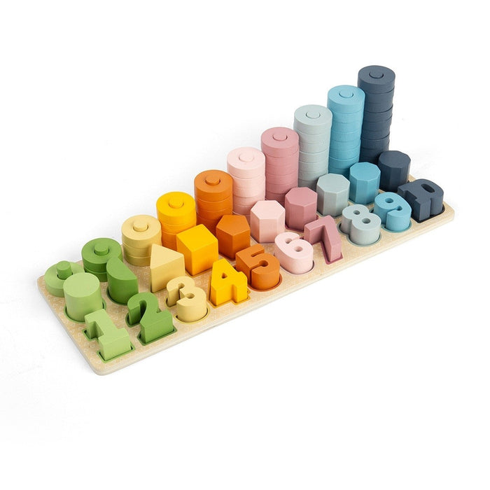 Bigjigs Toys Counting Board 1-10 – Wooden Number Learning Toy for Kids