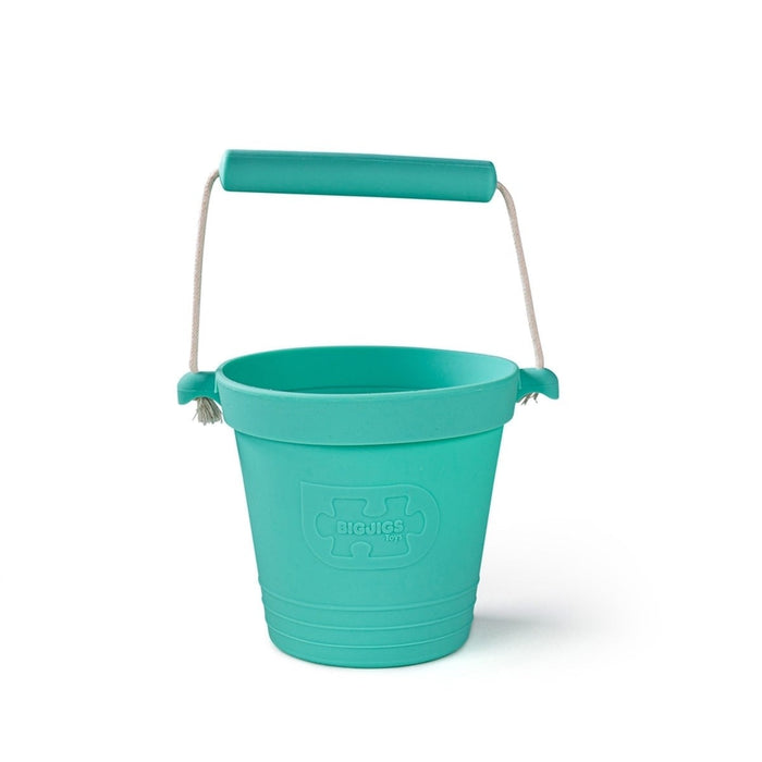 Bigjigs Toys Eggshell Green Activity Bucket Sensory Learning Toy for Toddlers and Young Children