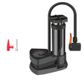 Bike Floor Pump Portable Anti-Slip Tyre Inflator with Pressure Gauge