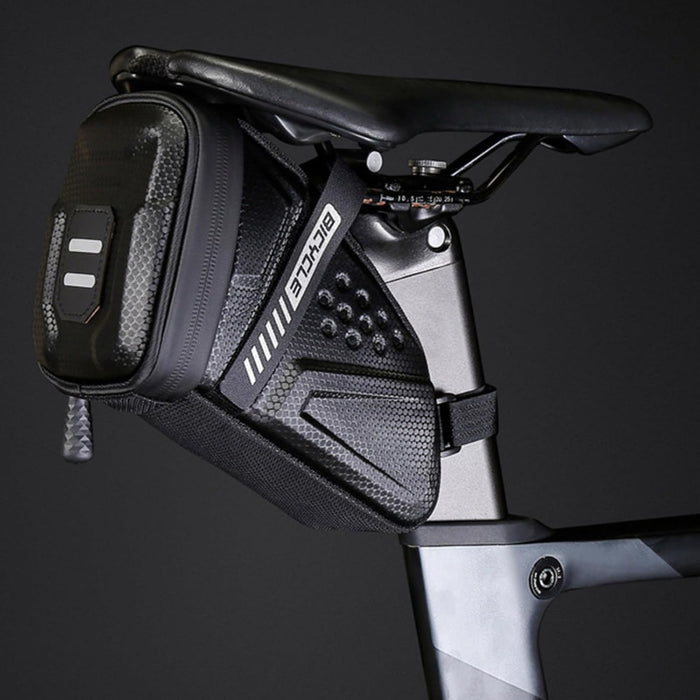 Bike Saddle Bag Hard Shell Rear Storage for Road and Mountain Bikes