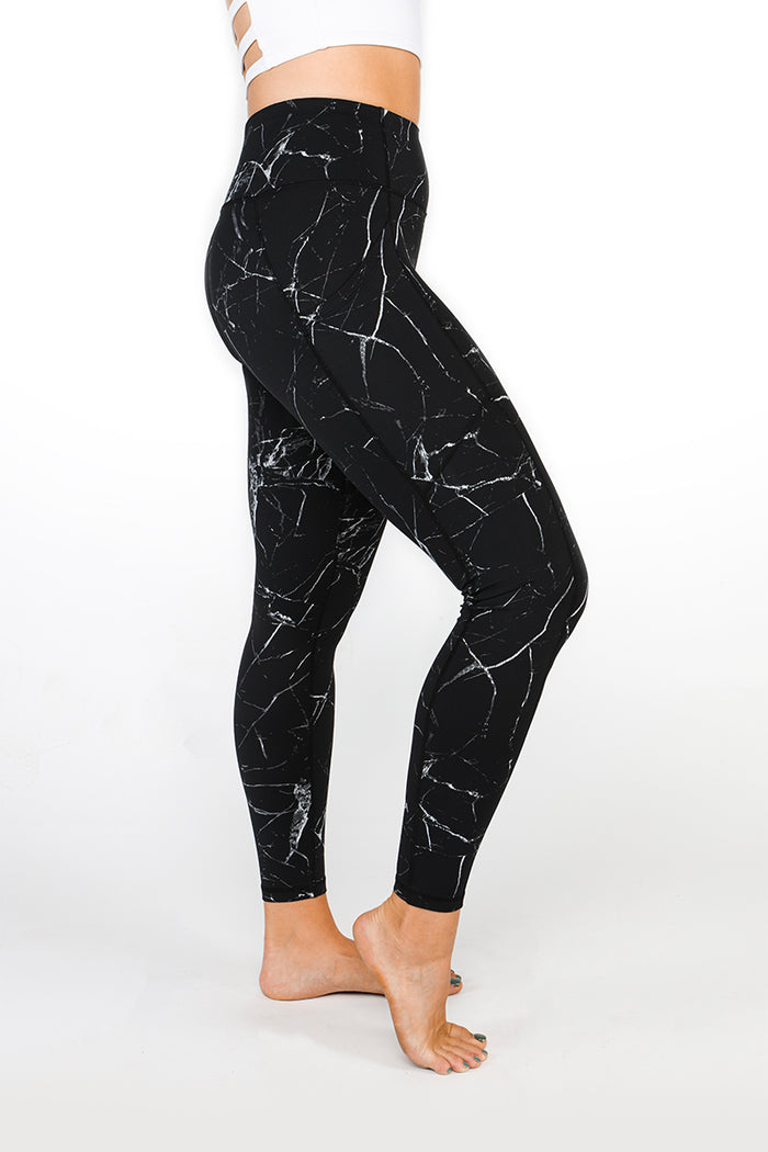 Black Marble Capri & Legging - (Final Few)