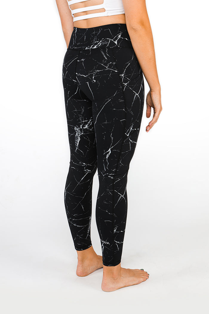 Black Marble Capri & Legging - (Final Few)