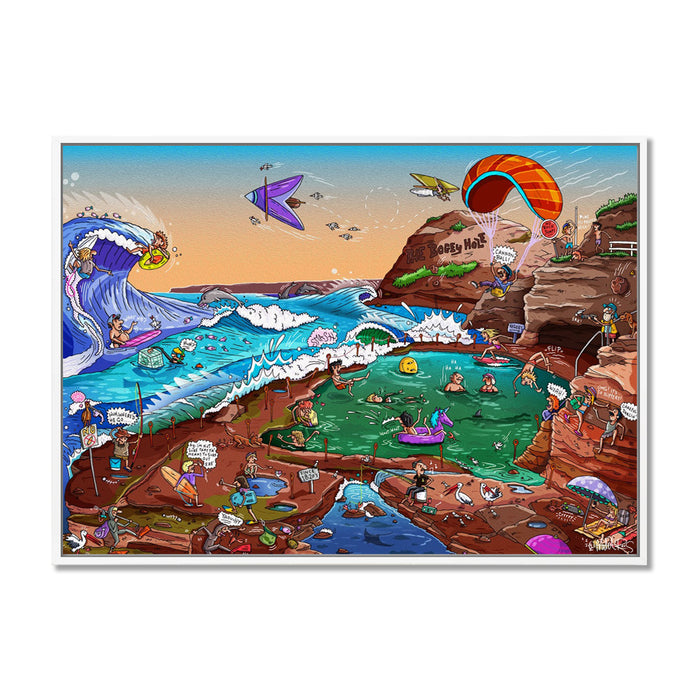 Canvas Print / A1 (594 x 841mm) Most Popular Size / White