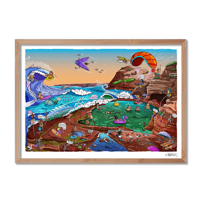 Fine Art Print / A1 (594 x 841mm) Most Popular Size / Oak