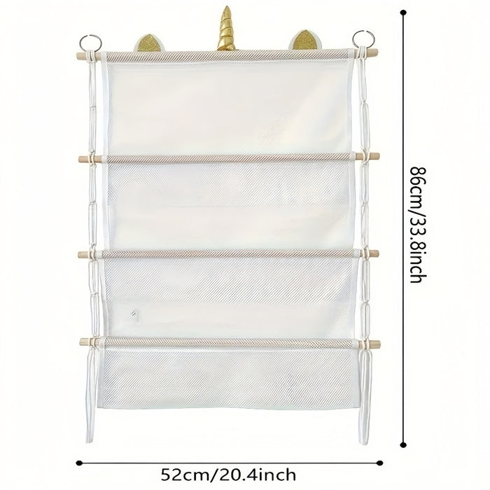 Bohemian Wall Hanging Plush Toy Organizer