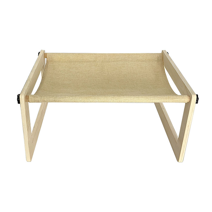 PETSWOL Breathable Cat Bed Wooden Cat Hammock