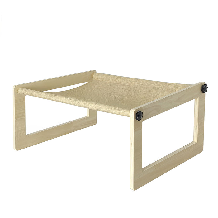PETSWOL Breathable Cat Bed Wooden Cat Hammock