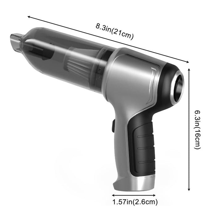 Brushless Strong Suction Wireless Car Vacuum Cleaner- USB Charging