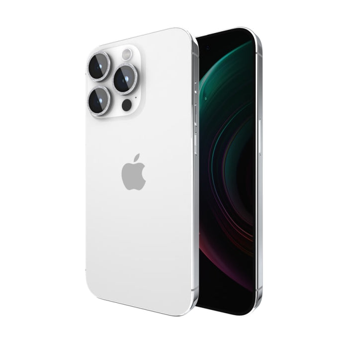 Case-Mate Aluminum Lens Protector for iPhone 15 & 16 Series – Black & Twinkle