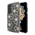 Case-Mate Floral Gems Case for Samsung Galaxy S24 Series – Gold