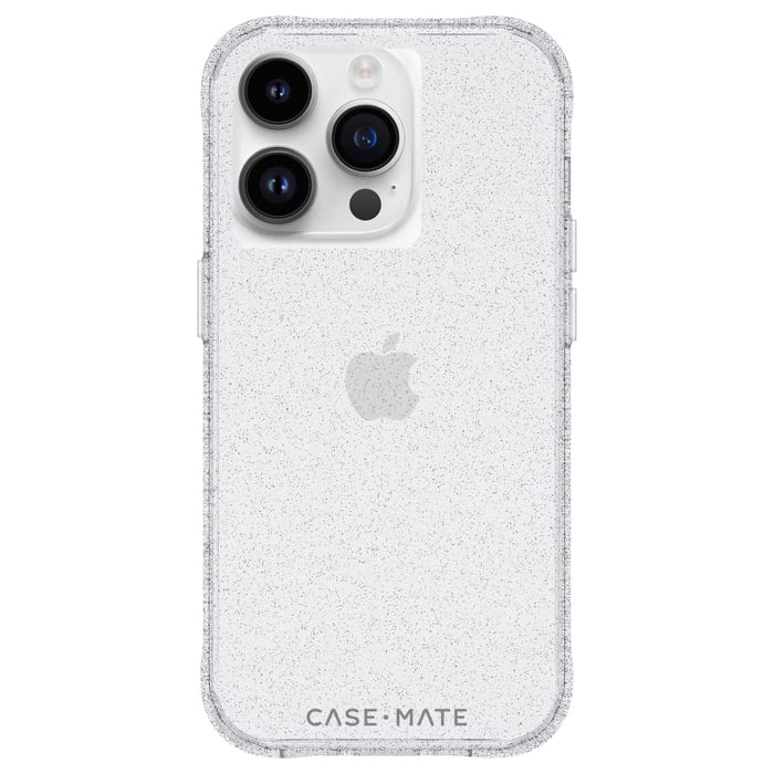 Case-Mate Sheer Crystal Case for iPhone 15 &14 – Clear & Gold