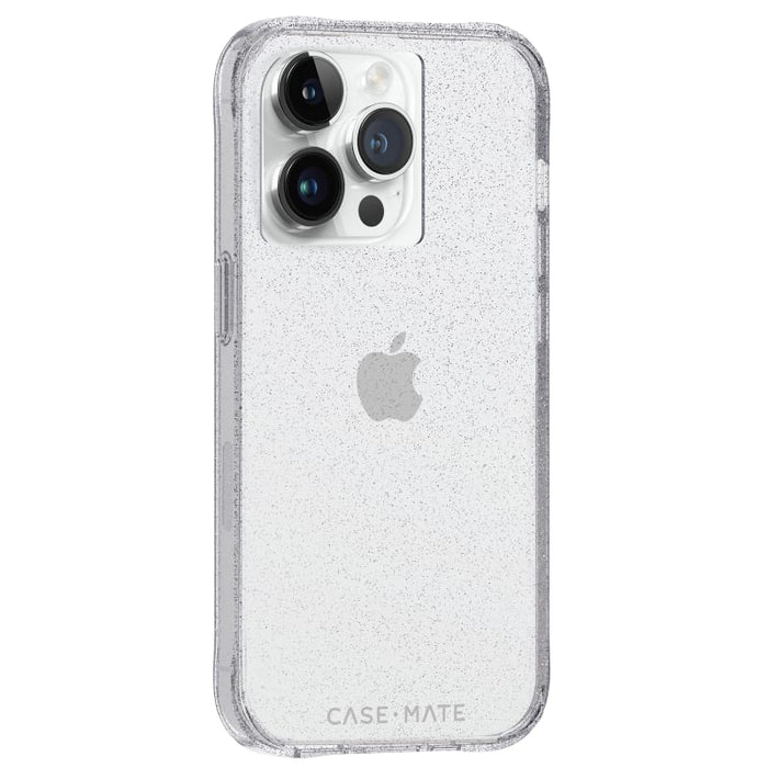 Case-Mate Sheer Crystal Case for iPhone 15 &14 – Clear & Gold
