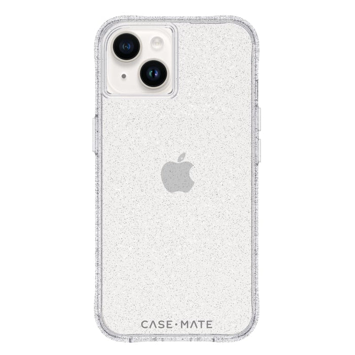 Case-Mate Sheer Crystal Case for iPhone 15 &14 – Clear & Gold