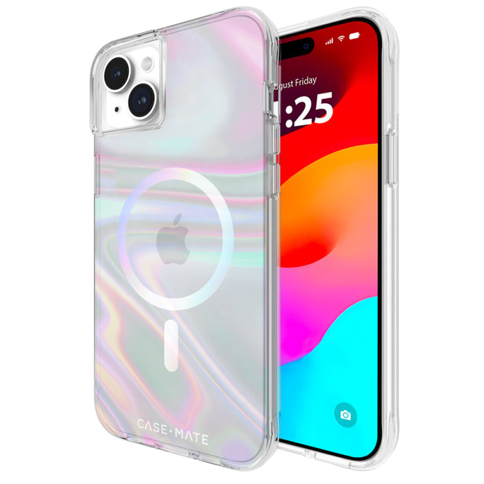 Case-Mate Soap Bubble MagSafe Case for iPhone 16/15/14/13 – Iridescent
