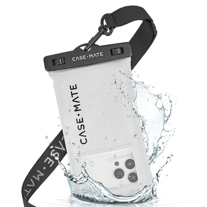 Case-Mate Waterproof Floating Pouch – Universal Fit, Sand Dollar & Soap Bubble