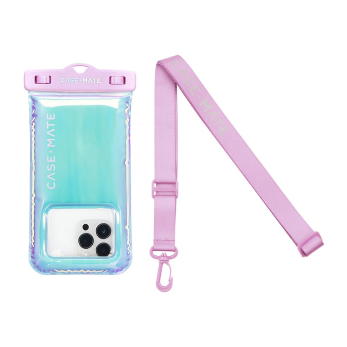 Case-Mate Waterproof Floating Pouch – Universal Fit, Sand Dollar & Soap Bubble