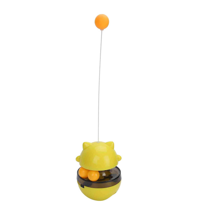 Interactive Cat Tumbler Treat and Food Dispenser Slow Feeder with Ball