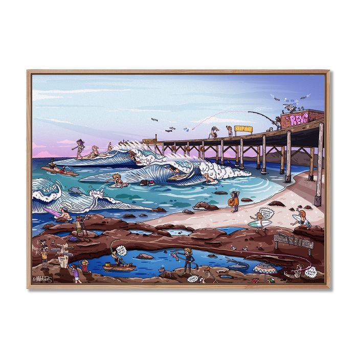 Canvas Print / A1 (594 x 841mm) Most Popular Size / Oak