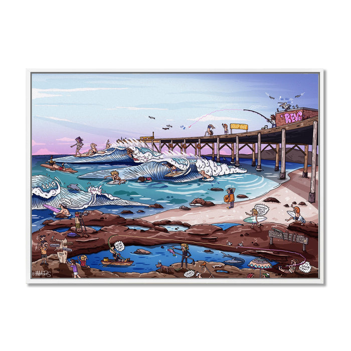 Canvas Print / A1 (594 x 841mm) Most Popular Size / White