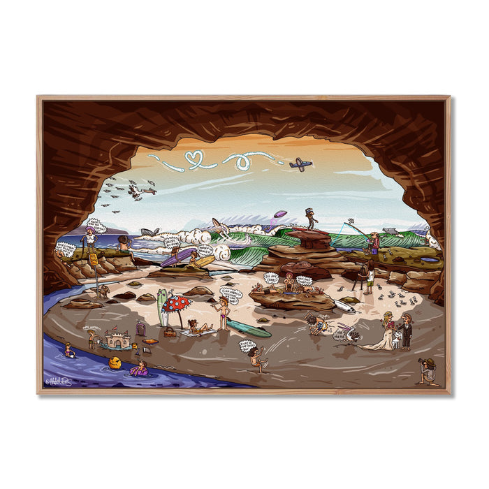 Canvas Print / A1 (594 x 841mm) Most Popular Size / Oak