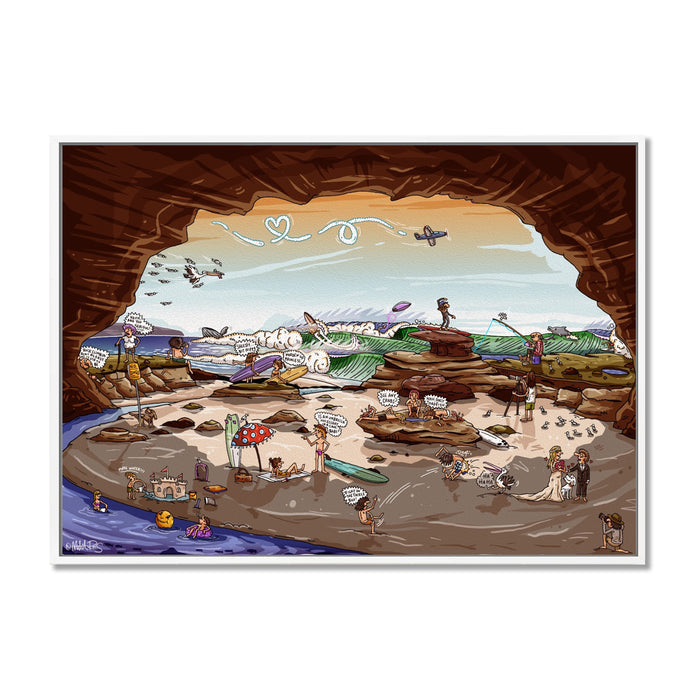 Canvas Print / A1 (594 x 841mm) Most Popular Size / White