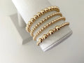 Chunky 14k Gold Plated Stacking Bracelets