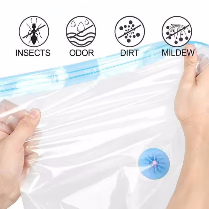 Clothes Storing Large Plastic Compression Empty Bag Storage Container