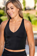 Coastline Crop Top - Gym to Swim