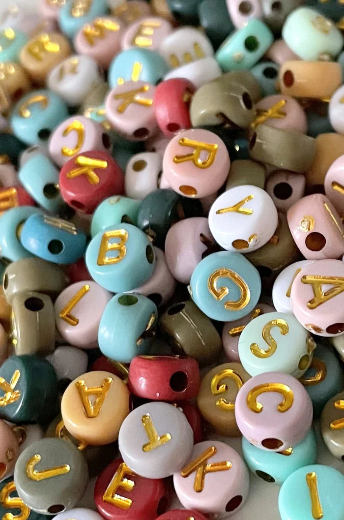 Colorful Letter Bead Bracelets