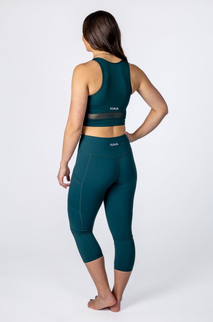 Alex is a 5'4" and a size 4-6 wearing a Small in both items.
