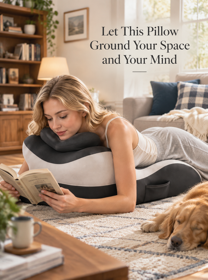 Contoured Ergonomic Memory Cotton Wedge Pillow