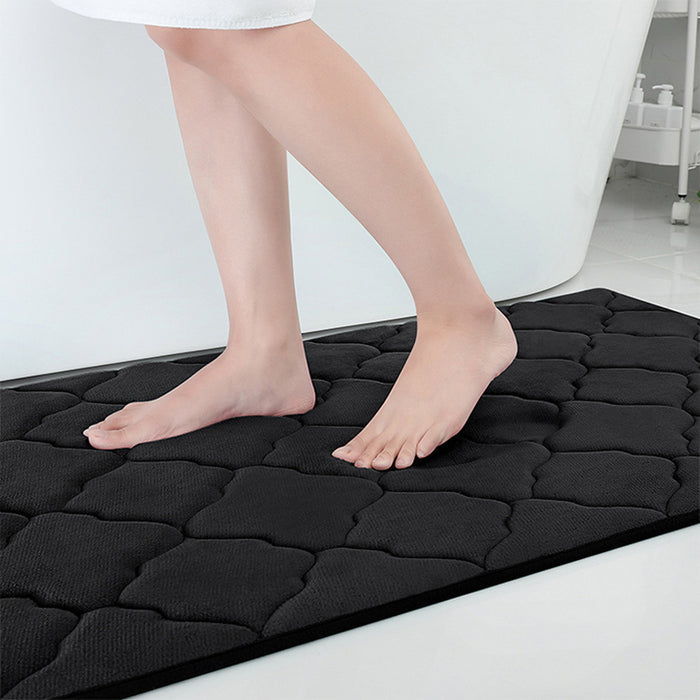 Coral Velvet Bedroom Sponge Carpet Anti-slip Bath Mat